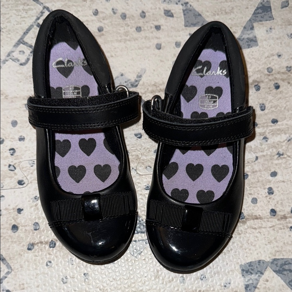 Clarks Black Kids Dress Shoes